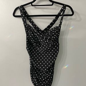Polka dot pin up style top